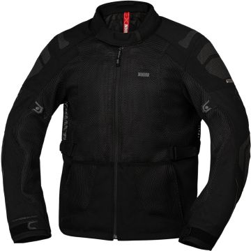 IXS Tourster-Big Air 1.0 Mesh Zwart Textiele Motorjas