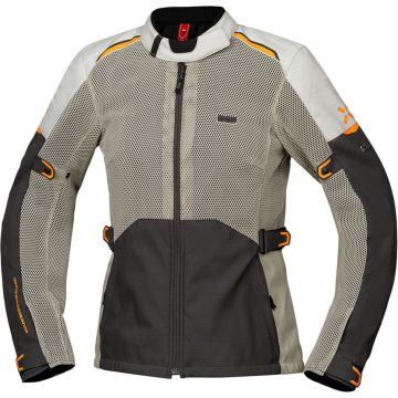 IXS Tourster-Big Air 1.0 Mesh Dames Grijs Beige Textiele Motorjas