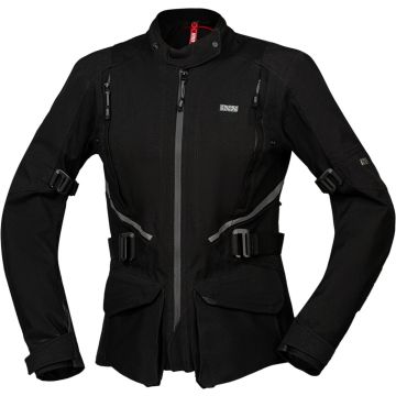 IXS Tourster-STX 1.0 Waterdichte Dames Zwart Textiele Motorjas