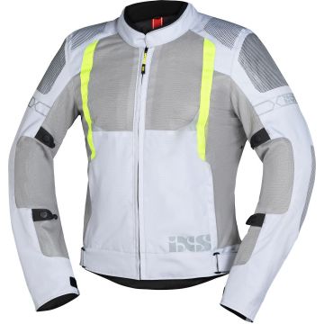 IXS Trigonis-Air Grijs Geel Textiele Motorjas