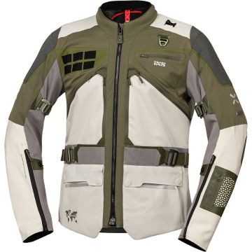 IXS Venture-Air 1.0 Groen Grijs Textiele Motorjas