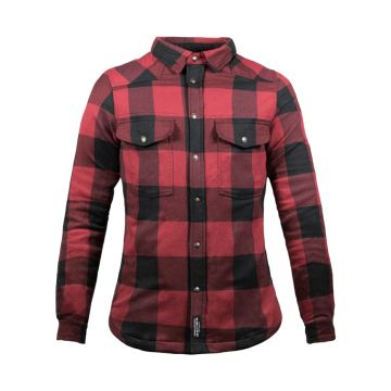 John Doe Motoshirt Lady Rood Zwart XTM