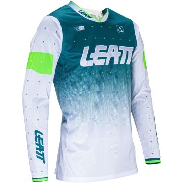 Leatt Moto 4.5 Lite Gradient White Green Motocross Jersey