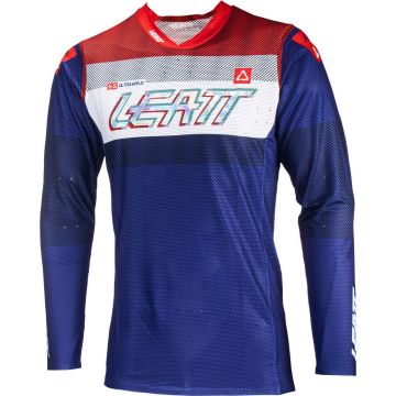 Leatt Moto 5.5 UltraWeld V24 Royal Red Dark Blue Motocross Jersey