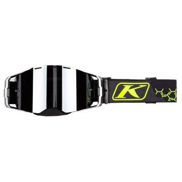 KLIM Edge Off-Road Goggle Hex Asfalt Hi-Vis Dark Smoke Zilver Lens