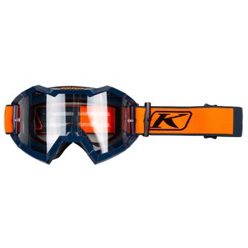 KLIM Viper Off-Road Goggle Fracture Strike Oranje Transparante Lens