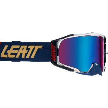 Leatt Velocity 6.5 Iriz Guard Blauw Wit Crossbril