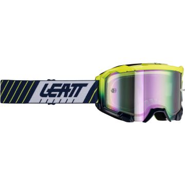 Leatt Velocity 4.5 Iriz Stripes Black Yellow Motocross Goggles