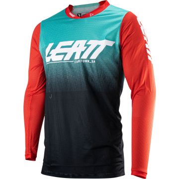 Leatt Moto 4.5 X-Flow V23 Fuel Red Black Blue Motocross Jersey