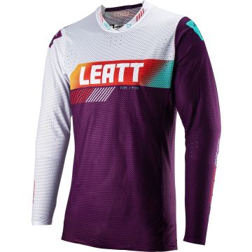Leatt Moto 5.5 UltraWeld V23 Indigo White Purple Motocross Jersey