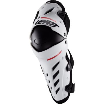 Leatt Dual Axis Junior White Knee and Shin Guards