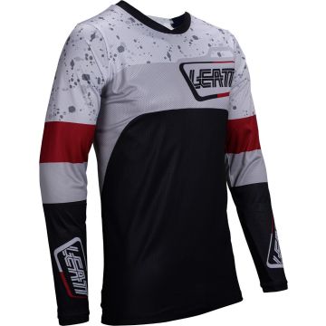 Leatt Moto 4.5 Enduro Ice Black Grey Red Motocross Jersey