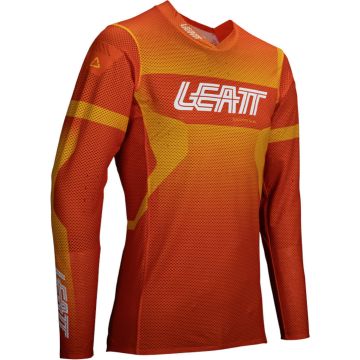 Leatt Moto 5.5 UltraWeld Flame Orange Yellow Motocross Jersey
