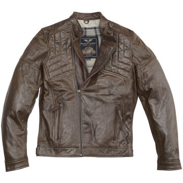 Black-Cafe London Philadelphia Bruin Leren Motorjas