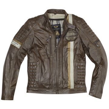 Black-Cafe London Barcelona Bruin Leren Motorjas