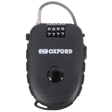 Oxford Retra 75cm Combinatieslot met intrekbare kabel