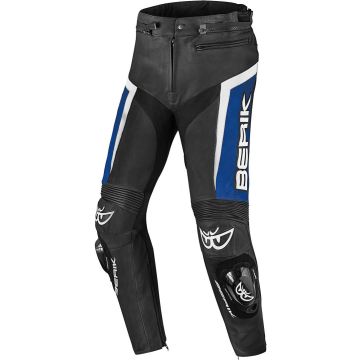 Berik Misle Zwart Blauw Wit Leren Motorbroek