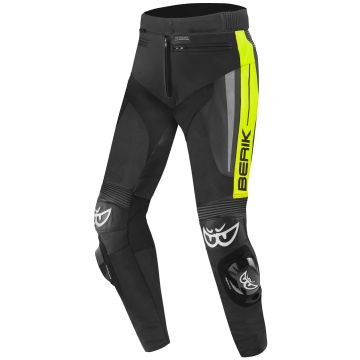 Berik Kendo Zwart Neon Leren Motorbroek