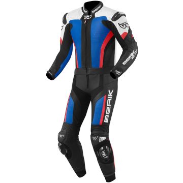 Berik Losail Wit Blauw Rood 2-Delig Motorpak