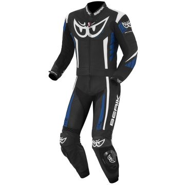 Berik Zakura Zwart Wit Blauw 2-Delig Motorpak