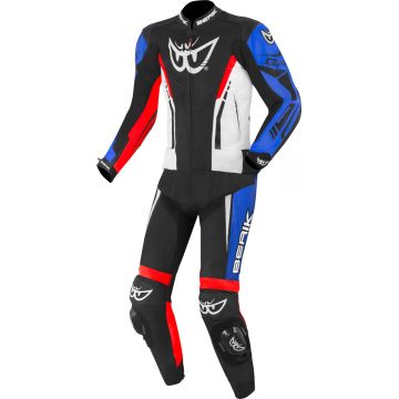 Berik Monza Zwart Wit Rood Blauw 2-Delig Motorpak