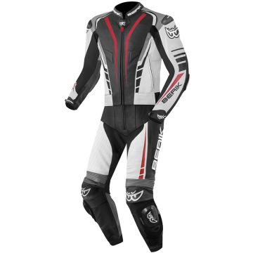 Berik XR-Ace Zwart Rood Wit Grijs 2-Delig Motorpak
