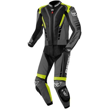Berik XR-Ace Zwart Grijs Geel 2-Delig Motorpak