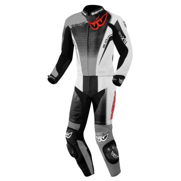 Berik XR-Ace Evo Perforated Zwart Grijs Wit 2-Delig Motorpak