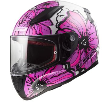 LS2 FF353 Rapid II Poppies Roze 06 Integraalhelm