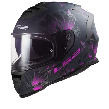 LS2 FF800 STORM II Burst Matt Zwart Roze-06 Integraalhelm