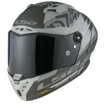 LS2 FF805 Thunder GP Aero Polar Mat Zwart Integraalhelm