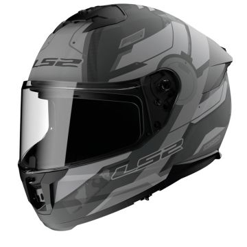 LS2 FF808 Stream II Shadow Mat Titanium Grijs Integraalhelm