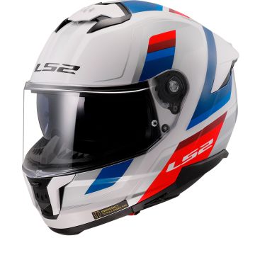 LS2 FF808 STREAM II VINTAGE Wit Blauw Rood-06 Integraalhelm