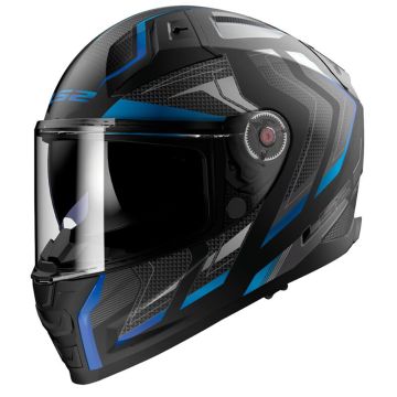 LS2 FF811 Vector II Alizer Mat Zwart Blauw Integraalhelm
