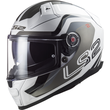 LS2 Ff811 Vector Ii Metric Wit Titan. Zilver Integraalhelm