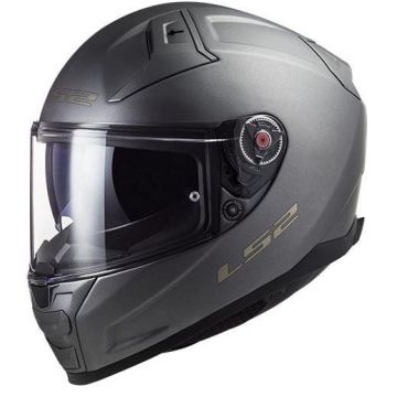 LS2 Ff811 Vector Ii Solid Mat Titanium Integraalhelm