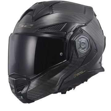 LS2 FF901 Advant X Solid Carbon Systeemhelm met LS2-4X UCS-06