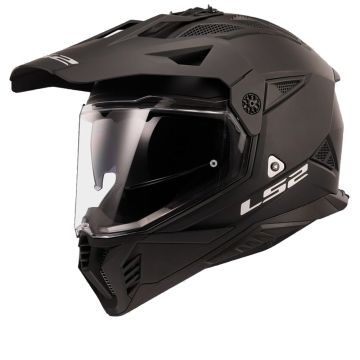 LS2 MX702 Pioneer II Mat Zwart Adventure Helm