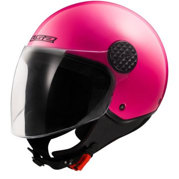 LS2 OF558 Sphere Lux II Solid Fluo Roze Jethelm