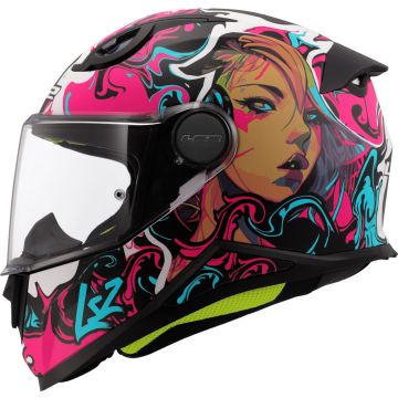 LS2 FF812 Kid Cyberg Paars Cyaan Kinder Integraalhelm