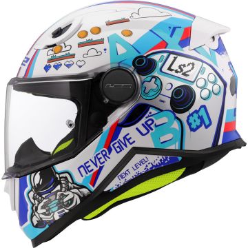 LS2 FF812 Kid Next Level Wit Kinder Integraalhelm