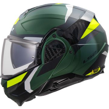 LS2 FF910 Advant II Triple Olijfgroen Systeemhelm