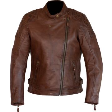 Merlin Bristol D3O Cafe Dames Bruin Leren Motorjas