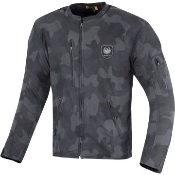 Merlin Covert Camo Blauw Wax Motorjas