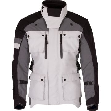 Merlin Solitude D3O Zwart Wit Grijs Textiele Motorjas
