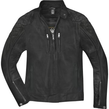 Merlin Stockton Zwart Leren Motorjas