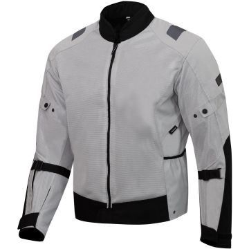 Merlin Taos Air Mesh Stretch Light Grijs Zwart Textiele Motorjas