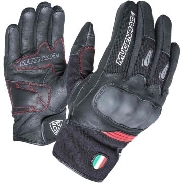 MUGENRACE Neo Short Black Red Gloves