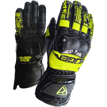MUGENRACE Le-Vi Sport Black Neon Yellow Gloves