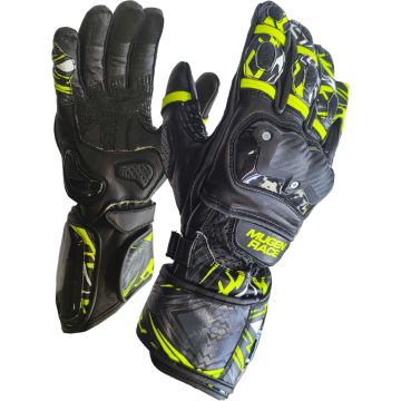MUGENRACE Moone Sport Black Neon Yellow Gloves